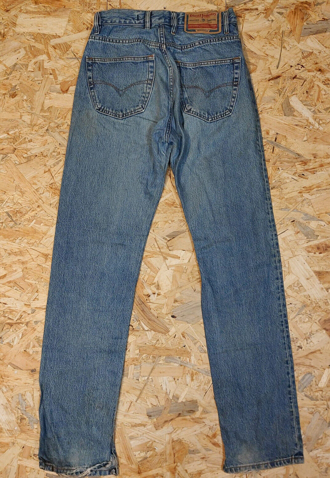 Vintage Diesel Industry W29 L32 Straight Denim Blue Jeans 90s Retro