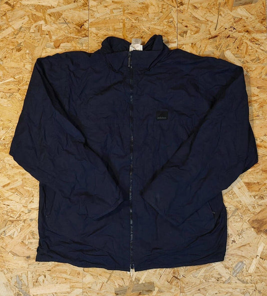 Vintage Adidas Sz L Windbreaker Tracksuit Jacket Blue 90s Retro