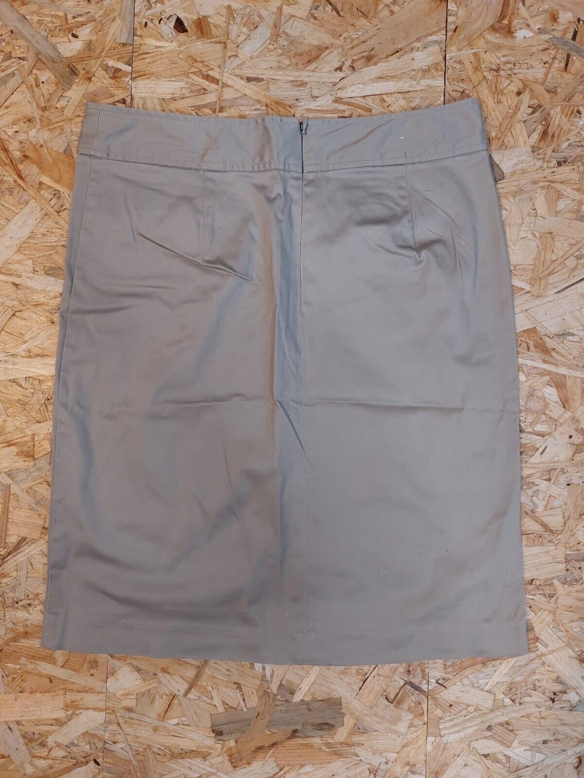 Gap Y2K Vintage Beige Cargo Zip Skirt Strech Women UK Size 4 00s retro
