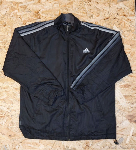 Vintage Adidas Sz M L Japso Windbreaker Tracksuit Jacket Black 80s Retro